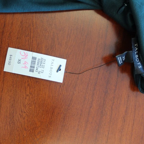 (NWT) Talbots Open-front Merino Wool Cardigan, PS - Picture 9 of 10